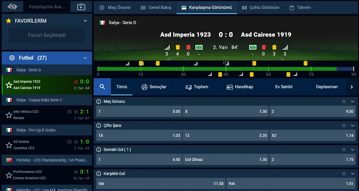 Tümbet TV yayın arayüzü